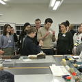 scholars in conservation room